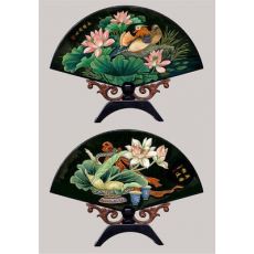 漆器小臺屏 永結(jié)同心 外事商務禮品 仿古小屏風